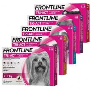 FRONTLINE TRI-ACT per cani spot-on 3 pipette + T-SHIRT omaggio