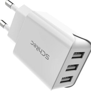 Caricatore USB da Muro a 3 Porte 15W / 3A Presa Universale