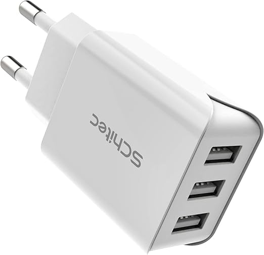 Caricatore USB da Muro a 3 Porte 15W / 3A Presa Universale