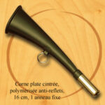 Corno tondo antiriflesso cm. 16