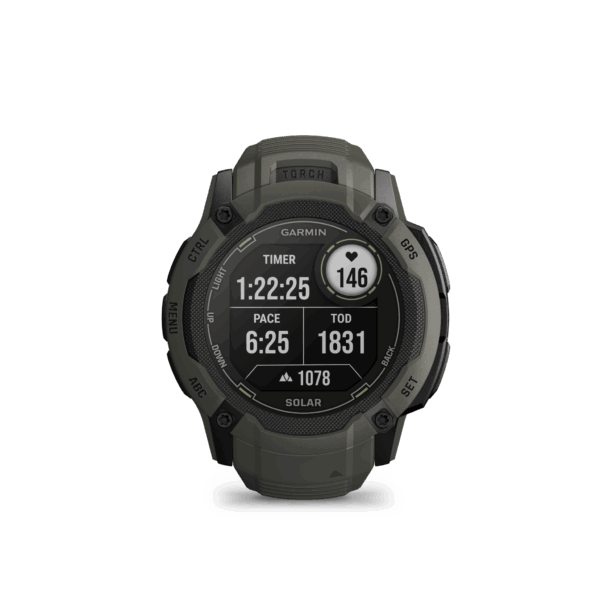 instinct 2x Solar Moss 50 mm Garmin - immagine 2