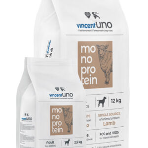 vincentUno monoproteico all'agnello Kg. 12
