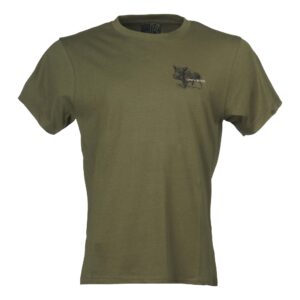 T-Shirt Cinghiale Verde - 100% Cotone